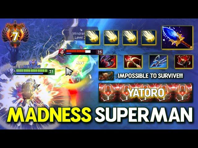 MADNESS SUPERMAN CARRY By Yatoro Sven Aghs Scepter Item Build Brutal Sword Swings Delete All DotA 2