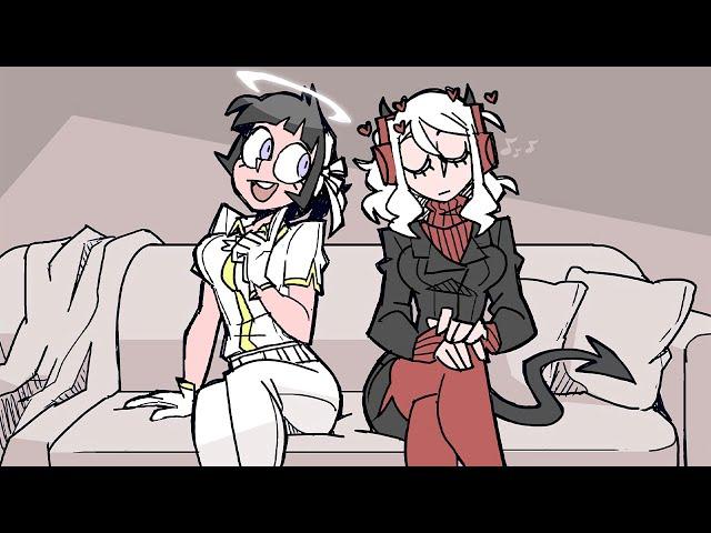 (Helltaker Comic Dub) Modeus Listens to Lewd Music?