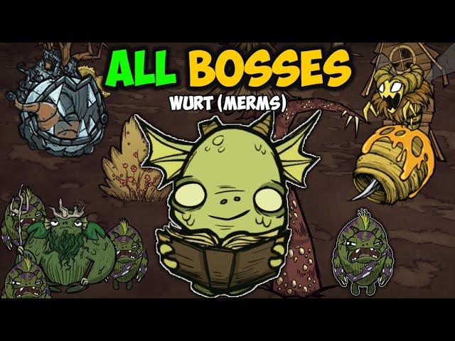 Defeating ALL Bosses with Merms (Wurt)