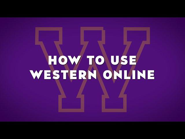 How to Use Western Online