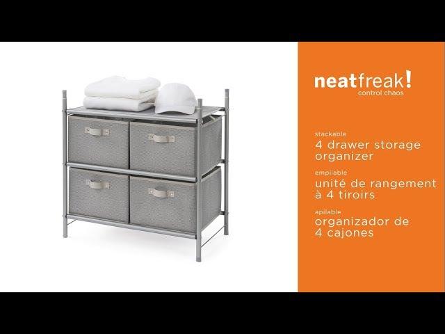 5021 neatfreak Stackable 4 Drawer Storage Organizer assembly instructions