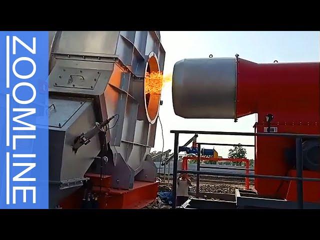 Coal and Oil Dual Use Asphalt Plant Burner Working in India