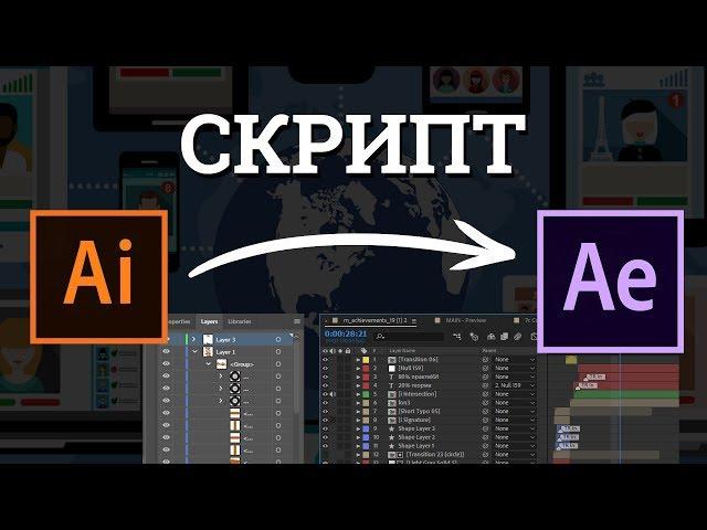 Скрипт для быстрого экспорта файла Illustrator для анимации в AfterEffects