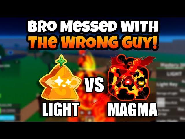 Light Fruit vs Magma Fruit PvP in Second Sea | Blox Fruits