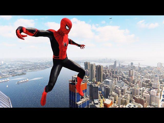 Spider-Man PS4 - Far From Home Suit Flawless Combat, Stealth & Free Roam Gameplay