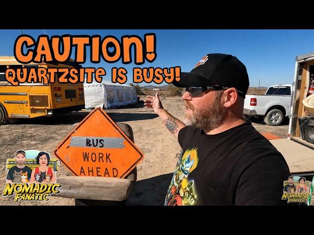 Quartzsite Big Tent Update ~ I Got SICK AF! Fever and Isolation