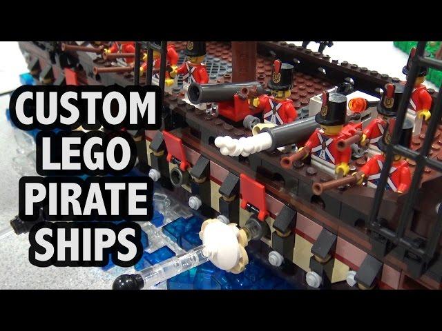 Custom LEGO Black Seas Baracuda's Revenge Pirate Ships