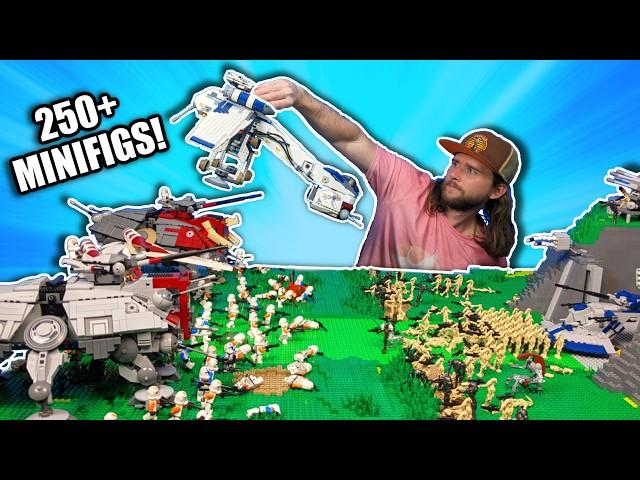 Building The BIGGEST Clone Vs Droid Battle I've Ever Attempted!