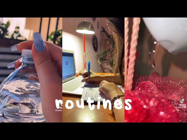 routines asmr (nighttime, daytime, self care etc)