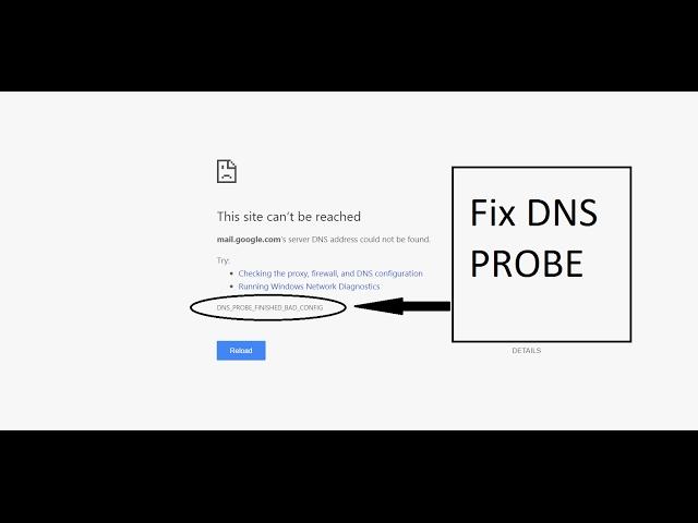 DNS PROBE FINISHED BAD CONFIG Fix 2017