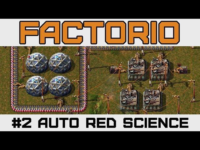 Let's Play Factorio - Red Science Pack Automation Version 0.15 - Ep 2