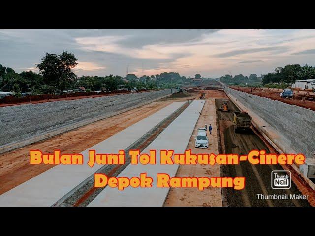 Melongok Pengerjaan Proyek Tol Cijago Seksi 3, Kukusan-Cinere Depok. Bulan Juni 2022 Rampung.