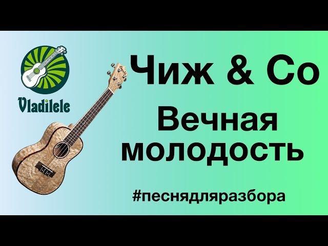 ЧИЖ & CO - ВЕЧНАЯ МОЛОДОСТЬ разбор на укулеле