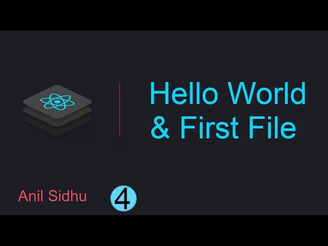 React tutorial for beginners #4 Hello world | Make first file