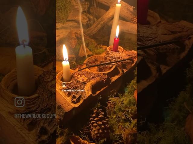 Wiccan honouring altar #wicca #altar #ritual #witchcraft #woodworkingart