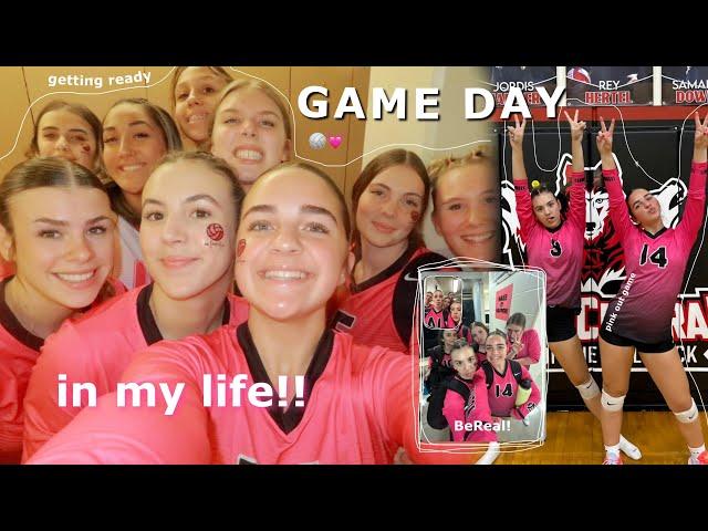 VOLLEYBALL GAME DAY in my life! | school, volleyball & more! 