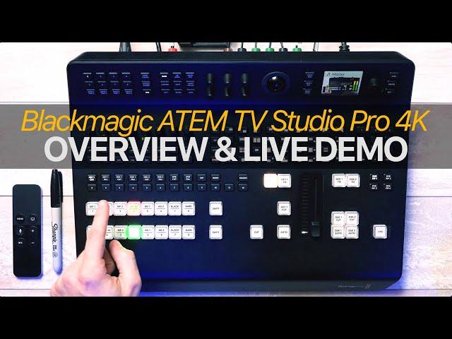 Blackmagic ATEM TV Studio Pro 4K Switcher: Live Demo