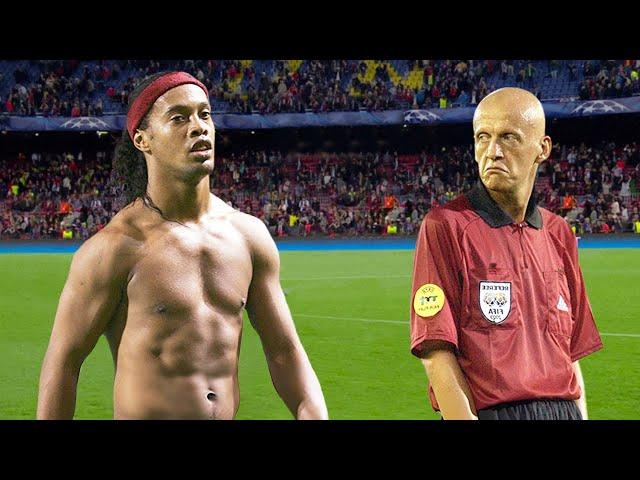 Pierluigi Collina will never forget this humiliating performance by Ronaldinho