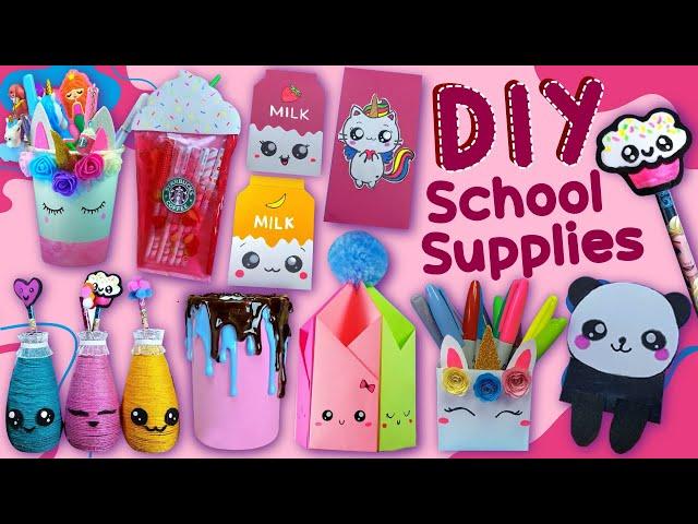 20 DIY School Supplies - BACK TO SCHOOL HACKS - Cute, Fun and Useful School Materials