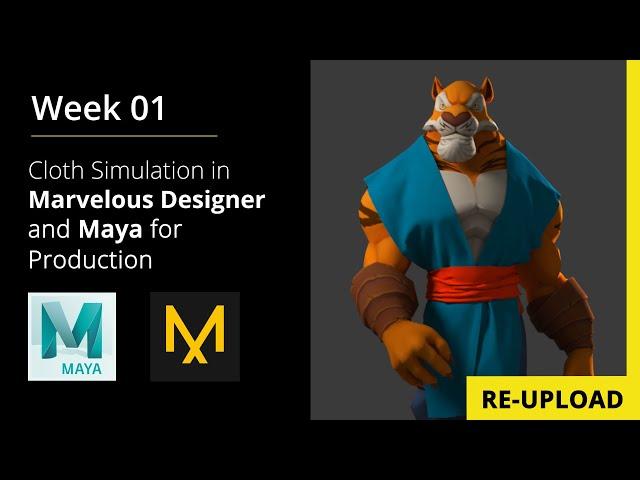 Marvelous Designer / Maya Workflow for Production (RE-UPLOAD)