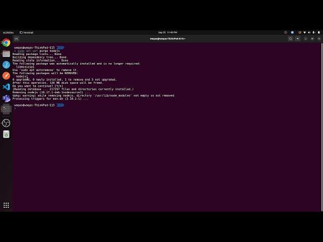 How to Uninstall NodeJS in Ubuntu 22.04 LTS