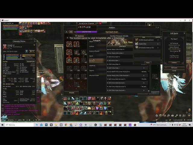 L2 LINEAGE 2 NAIA TOI 3 test + MY GEAR DETAILED STAT + TRY EXPLAIN WHAT IS IMPORTANT FOR PVP CZAJADK