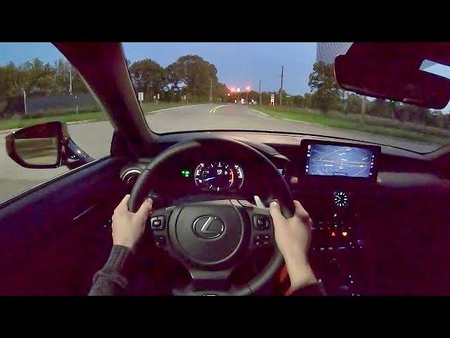 2021 Lexus IS350 F Sport AWD - POV Night Drive (Binaural Audio)