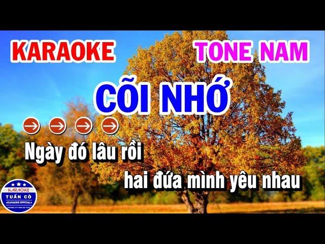 Karaoke Nhạc Sống Cõi Nhớ | Karaoke Tuấn Cò