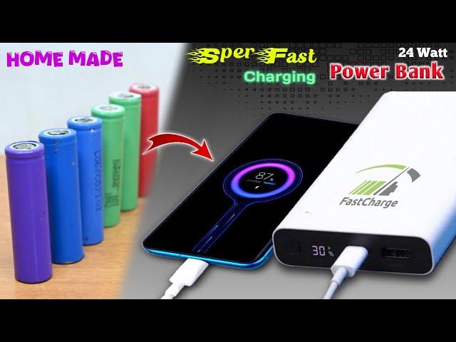 How to Make a Fast Charging Power Bank at Home | 24 Watt Power Bank | How to Make Power bank