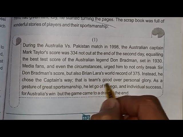 Sportsmanship || Class 8 Part 2 || Sindh textbook board @dilshadalimajeedano