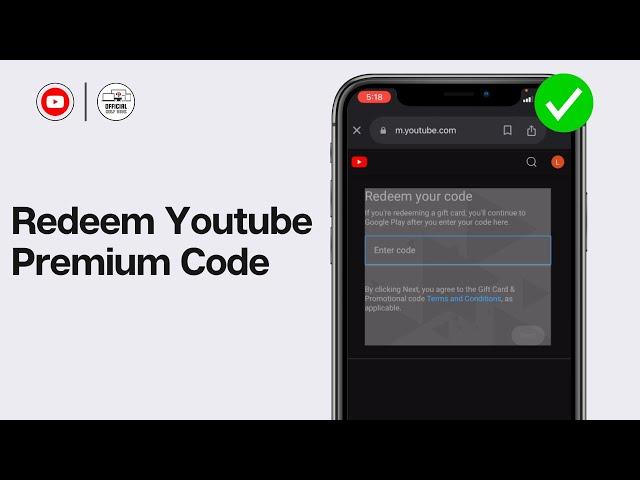 How to Redeem Youtube Premium Code 2024 | Youtube Premium Code Redeem