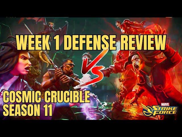 One Week Later Cosmic Crucible Defense Review Season 11 Marvel Strike Force MSF