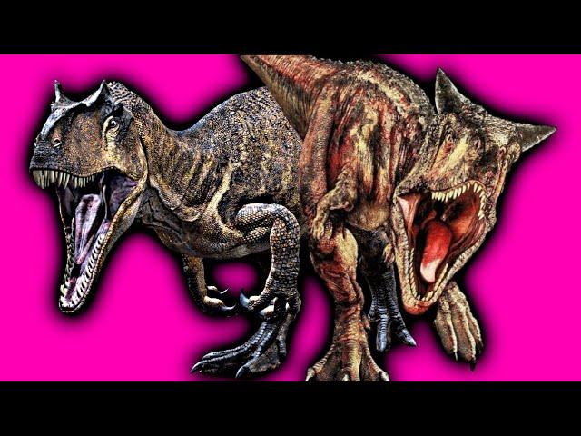 CARNOTAURUS AND ALLOSAURUS JURASSIC WORLD CAMP CRETACEOUS LHUGUELY.[Song: Stomp your feet].