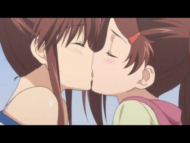 Anime Lesbian Kiss - Compilation