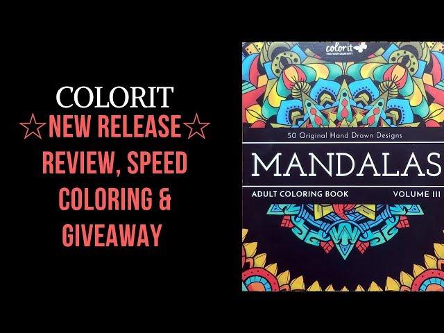 ColorIt New Release  Review, Speed Coloring & Giveaway