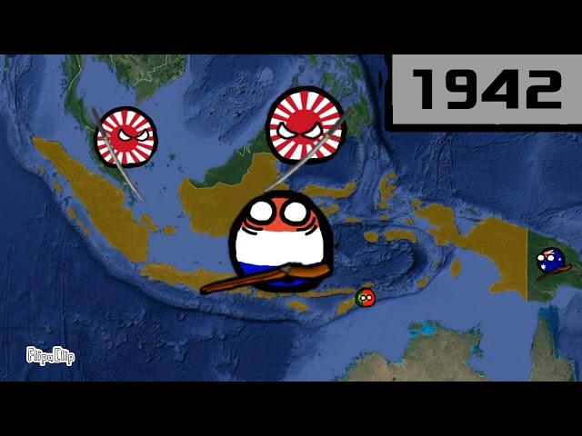 History of Indonesia using Google Maps [1900-2022] Countryballs