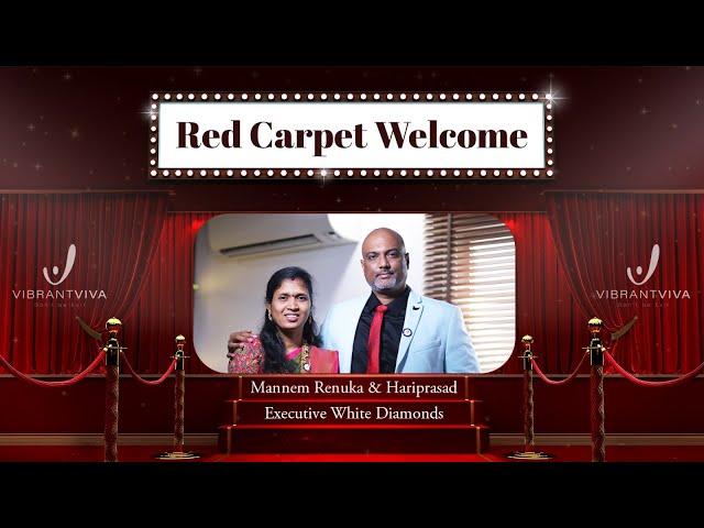 Red Carpet Welcome | Mannem Renuka & Hariprasad | Executive White Diamonds | VibrantViva