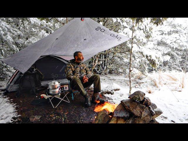 Winter Camping In The Snow