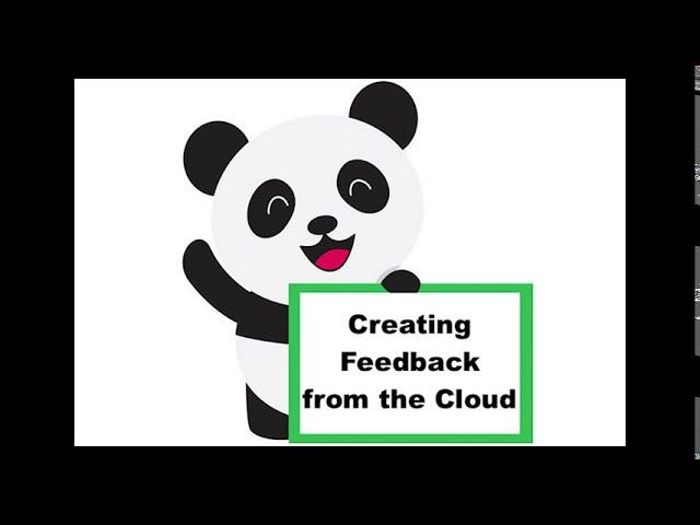 Creating Feedback from the FeedbackPanda Cloud