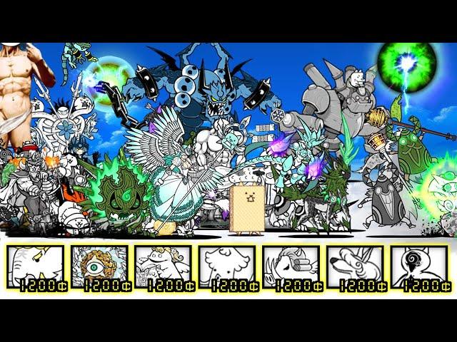 The Battle Cats - All Corrupted Cats VS Angel Bosses!