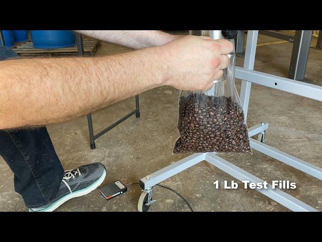 Coffee Bagging Machine Fills Large & Small Bags & Pouches