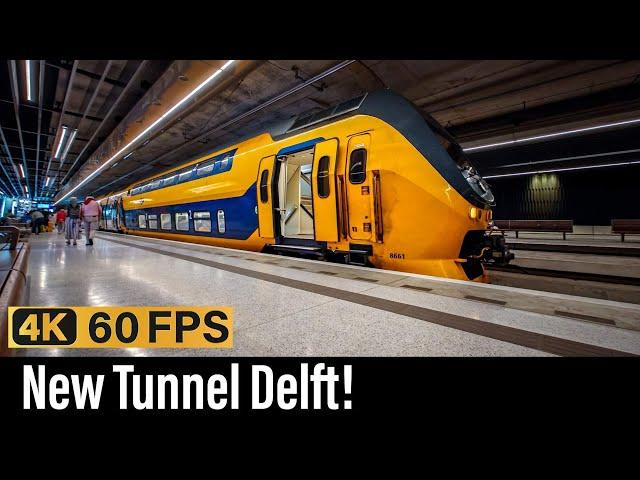 Train Cab Ride NL / New Tunnel Delft Open / Den Haag HS - Delft - Rotterdam / VIRM IC / August 2024