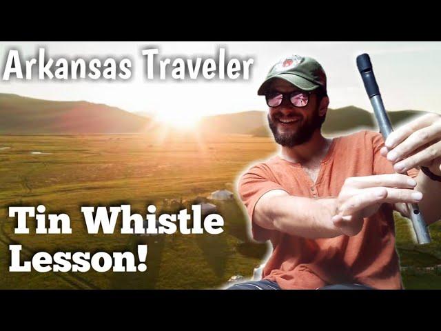 How to Play Folk Music | Arkansas Traveler - Tin Whistle Tutorial + TABS!