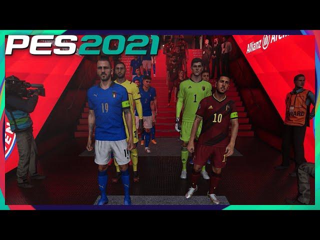 PES 2021 | Belgium vs. Italy | EURO 2020 | at Allianz Arena (Full Gameplay)