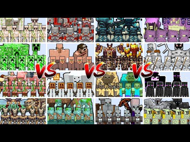 WHO WILL WIN THE FINAL MOB ARMY TOURNAMENT? | Minecraft Mob Battle