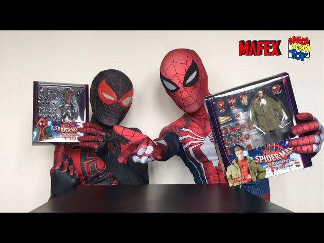 Spiderman Bros Unboxing SPIDER-MAN SPIDERVERSE Peter B. Parker toys MAFEX!!!