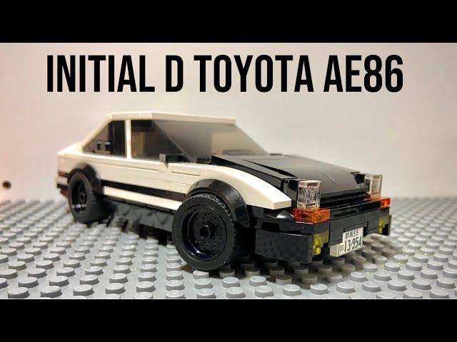 LEGO initial D Toyota AE86 Trueno Build Tutorial