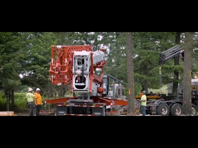 Hup 40-30 tower crane setup timelapse