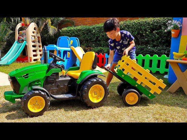 Yejun Truck Car Toys Assembly with Fruit Play for Kids