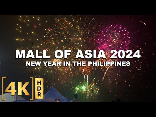 2024 Fireworks Show at SM Mall of Asia! | New Year 2024 Philippines